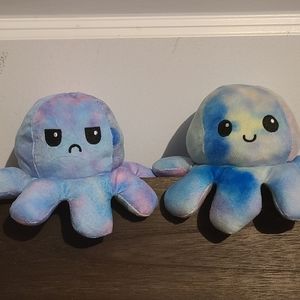 Twin Reversible octopus stuffed animals